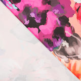 Satin Elasthan Floral Rosa - Ribes y Casals