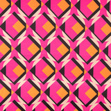 Satin-Elasthan-Geo-Maxi Fuchsia - Ribes y Casals