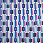 Satin-Elasthan Geometrisch Blau - Ribes y Casals