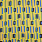 Satin-Elasthan Geometrisch Limette - Ribes y Casals