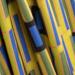 Satin-Elasthan Geometrisch Limette - Ribes y Casals
