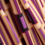 Satin-Elasthan Geometrisch Magenta - Ribes y Casals