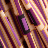 Satin-Elasthan Geometrisch Magenta - Ribes y Casals