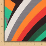 Satin-Elastan-Orange-Streifen - Ribes y Casals