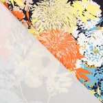 Satin Viskose Tropical Mitternachtsblau - Ribes y Casals