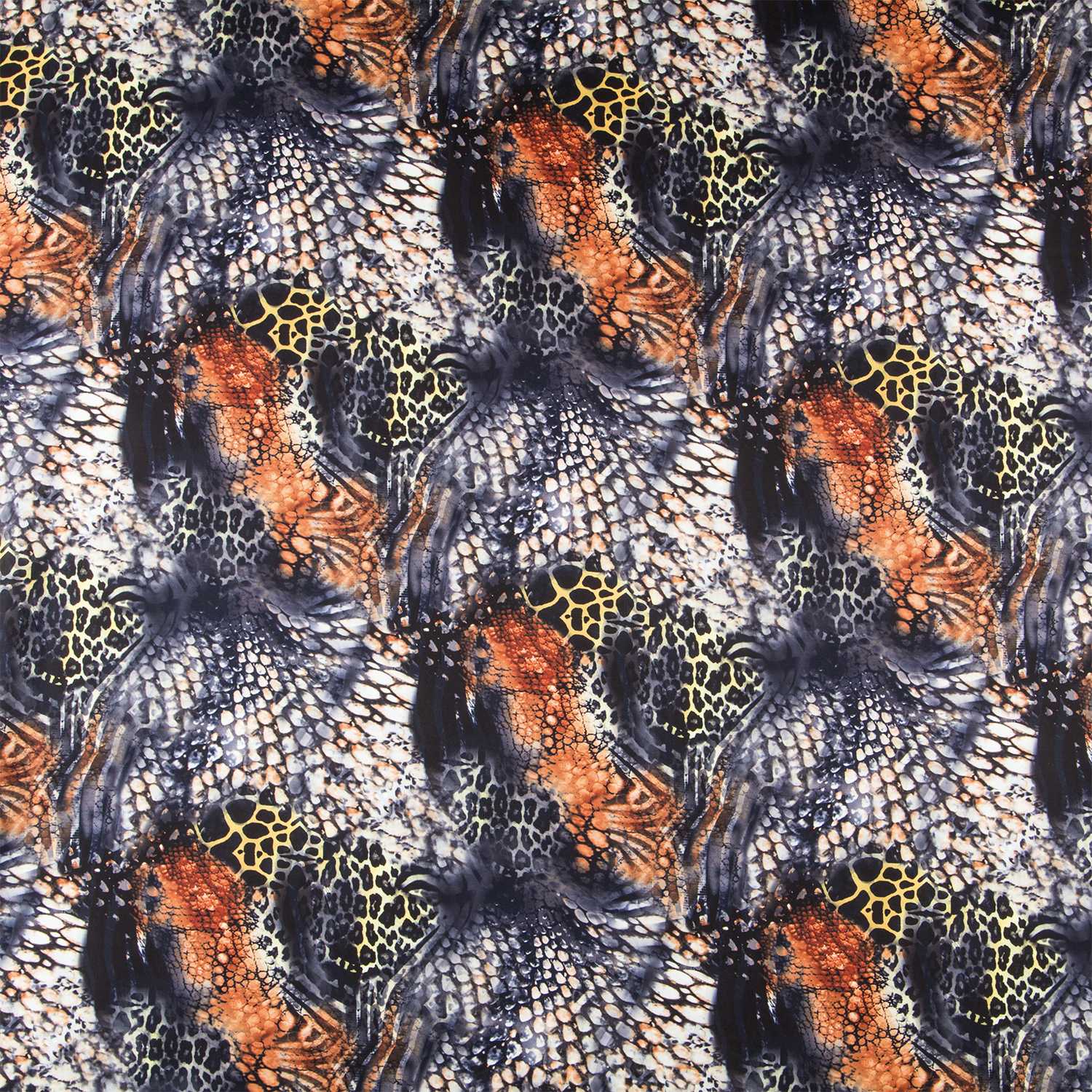 Satin Animal Print Kupfer - Ribes y Casals