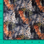 Satin Animal Print Kupfer - Ribes y Casals