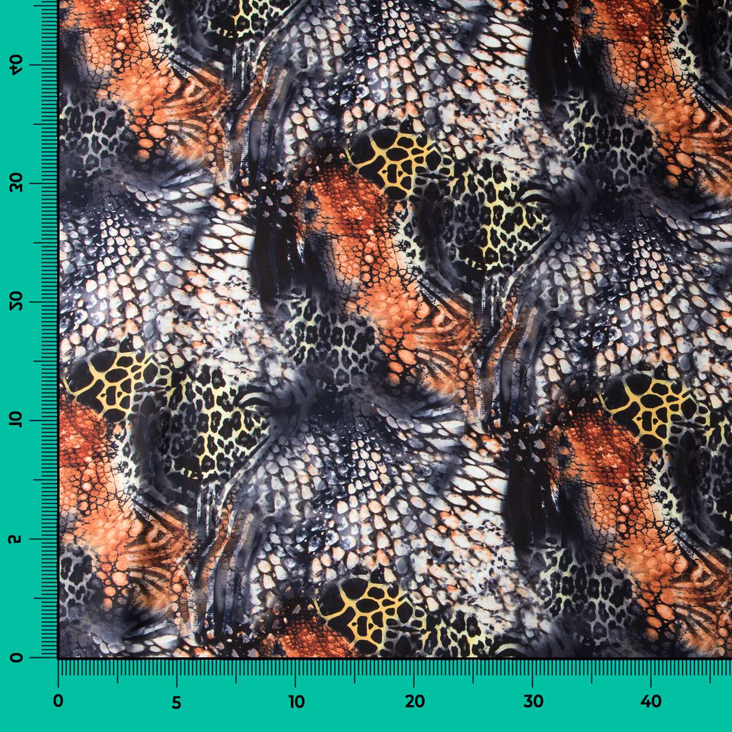 Satin Animal Print Kupfer - Ribes y Casals