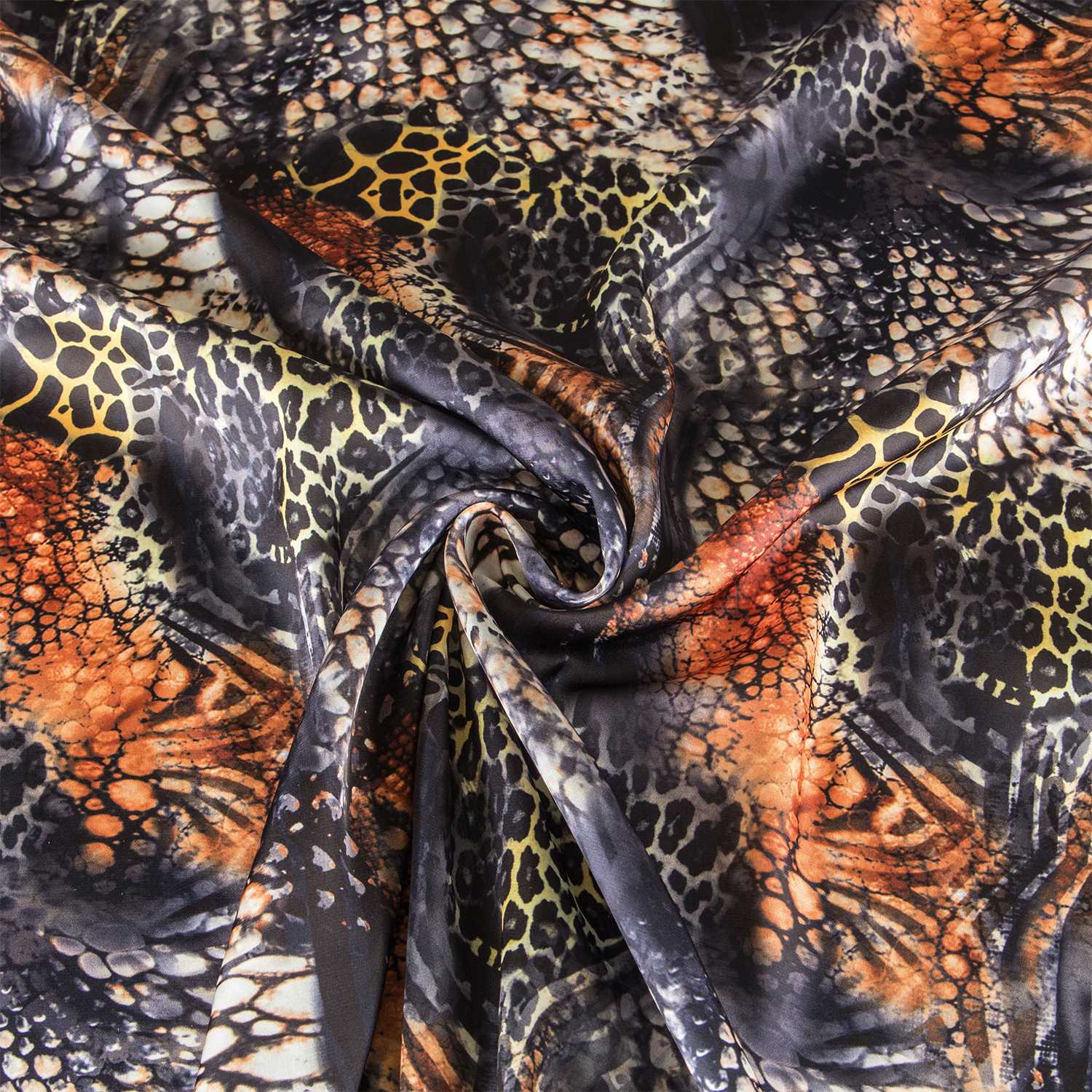 Satin Animal Print Kupfer - Ribes y Casals