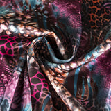 Satin Animal Print Flieder - Ribes y Casals