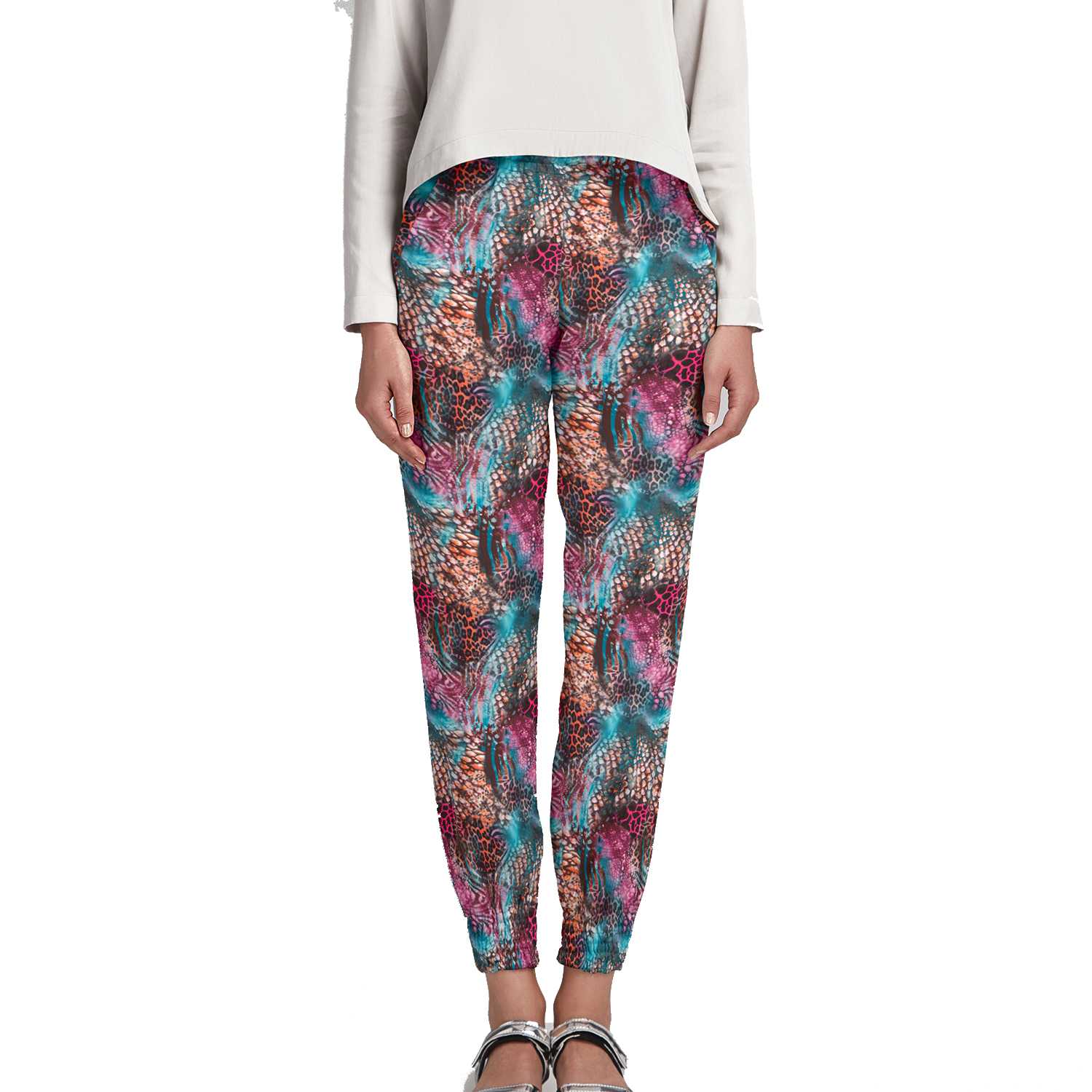 Satin Animal Print Flieder - Ribes y Casals