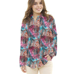 Satin Animal Print Flieder - Ribes y Casals