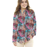 Satin Animal Print Flieder - Ribes y Casals