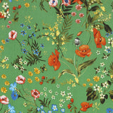 Satin Bambula Floral Grün - Ribes y Casals