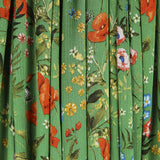 Satin Bambula Floral Grün - Ribes y Casals