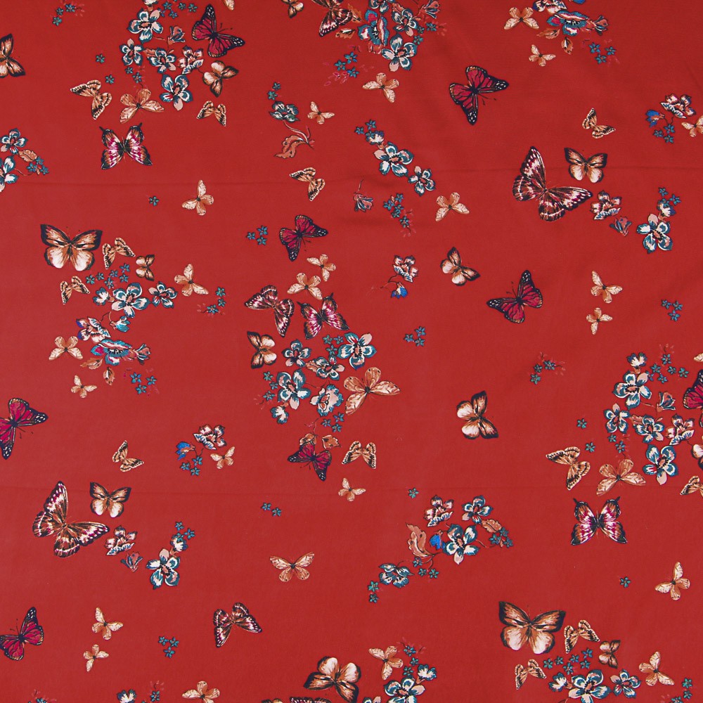 Satin Schmetterling Rot - Ribes y Casals