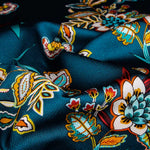 Satin-Krepp Aquamarin - Ribes y Casals