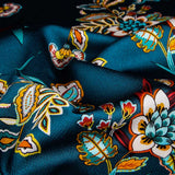 Satin-Krepp Aquamarin - Ribes y Casals