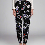Satin Floral Crepe Blau - Ribes y Casals