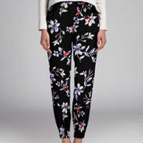 Satin Floral Crepe Blau - Ribes y Casals