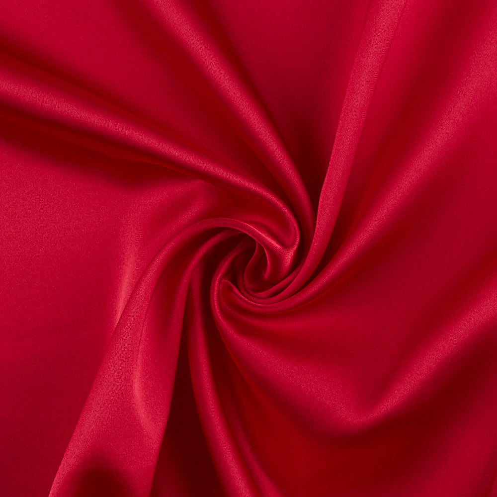 Rubinroter Polyester-Satin - Ribes y Casals