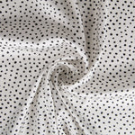Satin bedruckt schwarz gepunktet - Ribes y Casals