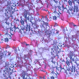 Rot gefleckter Blumen bedruckter Satin - Ribes y Casals