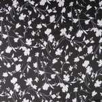 Satin Print Weiße Blätter - Ribes y Casals