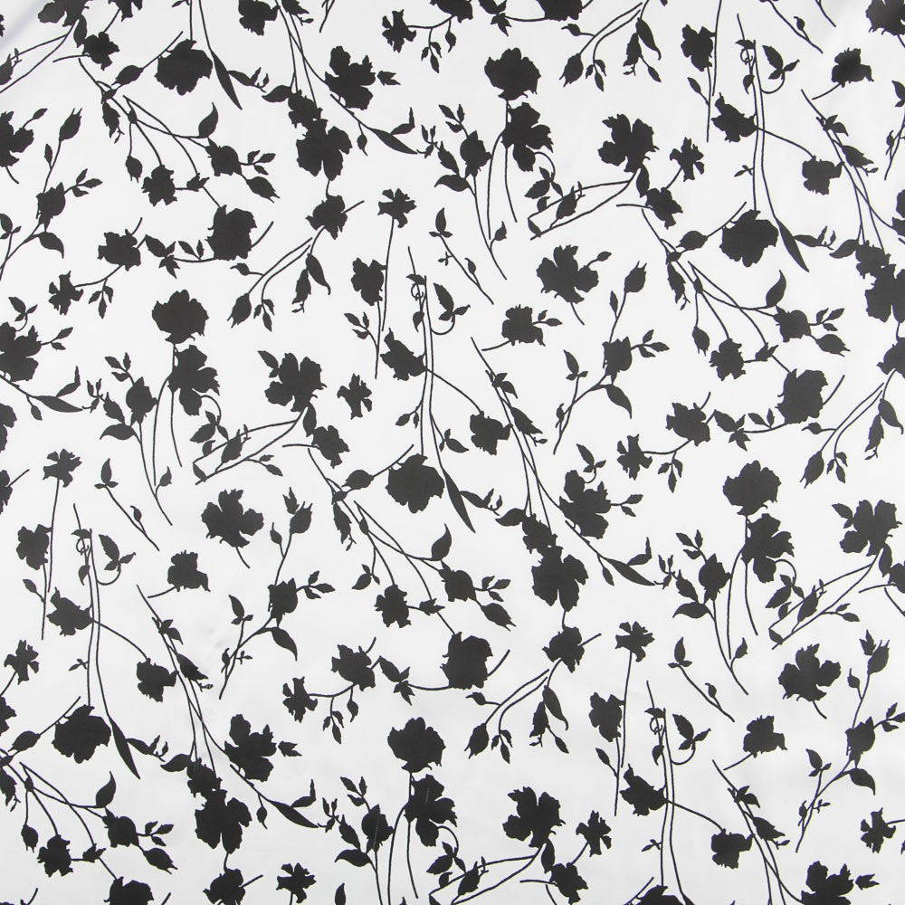 Satin Black Leaves Druck - Ribes y Casals