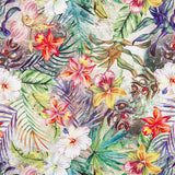 Mehrfarbiger Satin mit Paradiesdruck - Ribes y Casals