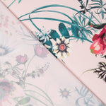 Blassrosa bedruckter Satin - Ribes y Casals