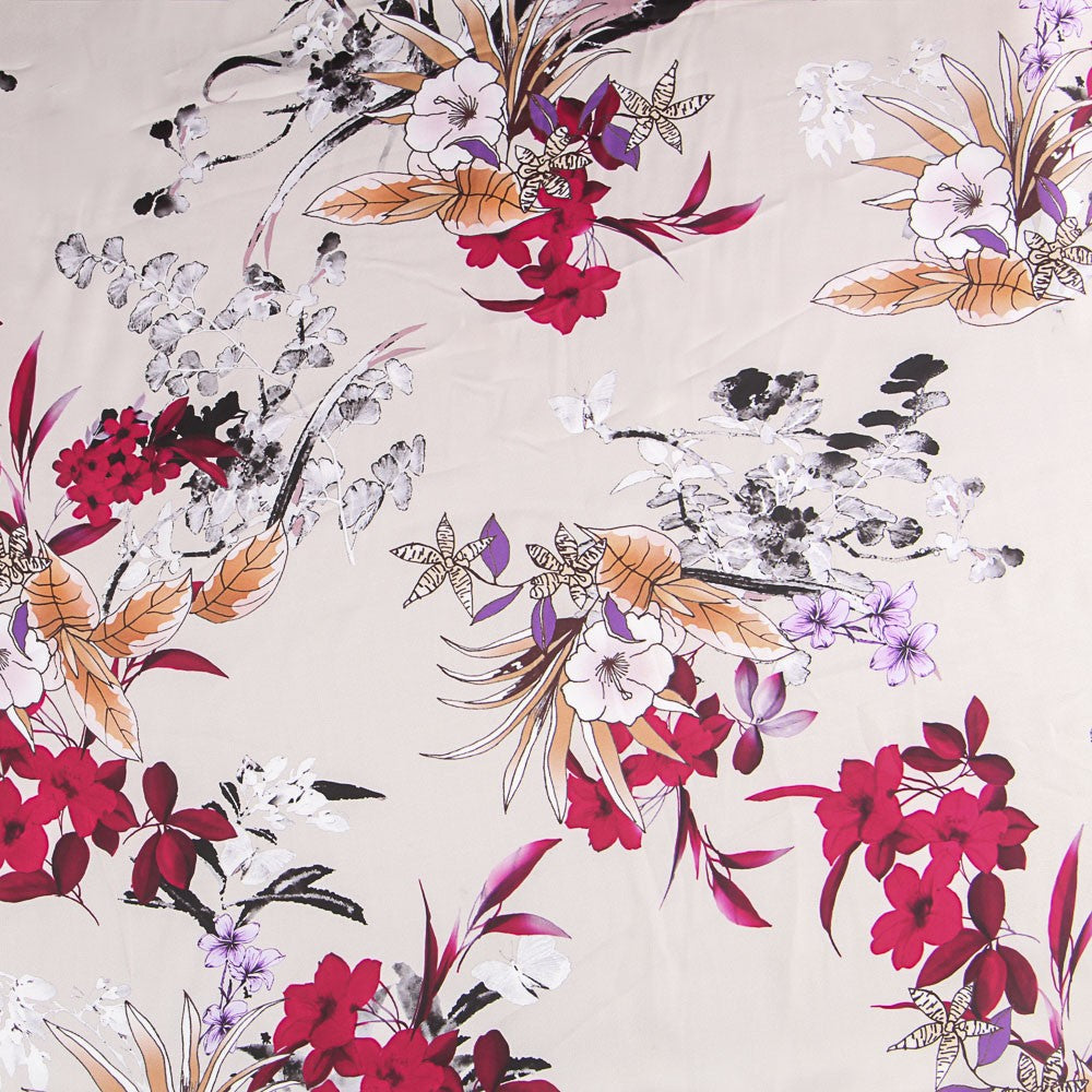 Perle Tropic Print Satin - Ribes y Casals