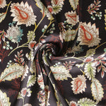 Satin Indische Blume Schwarz - Ribes y Casals