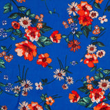 Satin Floral Asia Blau - Ribes y Casals