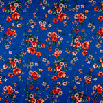 Satin Floral Asia Blau - Ribes y Casals