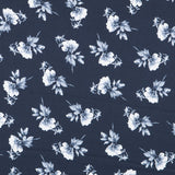 Satin Floral Blauer Hintergrund - Ribes y Casals