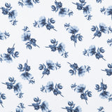 Satin Floral Weißer Hintergrund - Ribes y Casals
