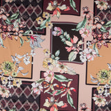 Satin Floral Winter Braun - Ribes y Casals