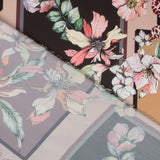 Satin Floral Winter Braun - Ribes y Casals