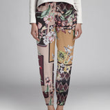 Satin Floral Winter Braun - Ribes y Casals
