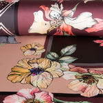 Satin Floral Winter Braun - Ribes y Casals
