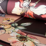 Satin Floral Winter Braun - Ribes y Casals