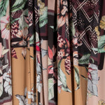 Satin Floral Winter Braun - Ribes y Casals