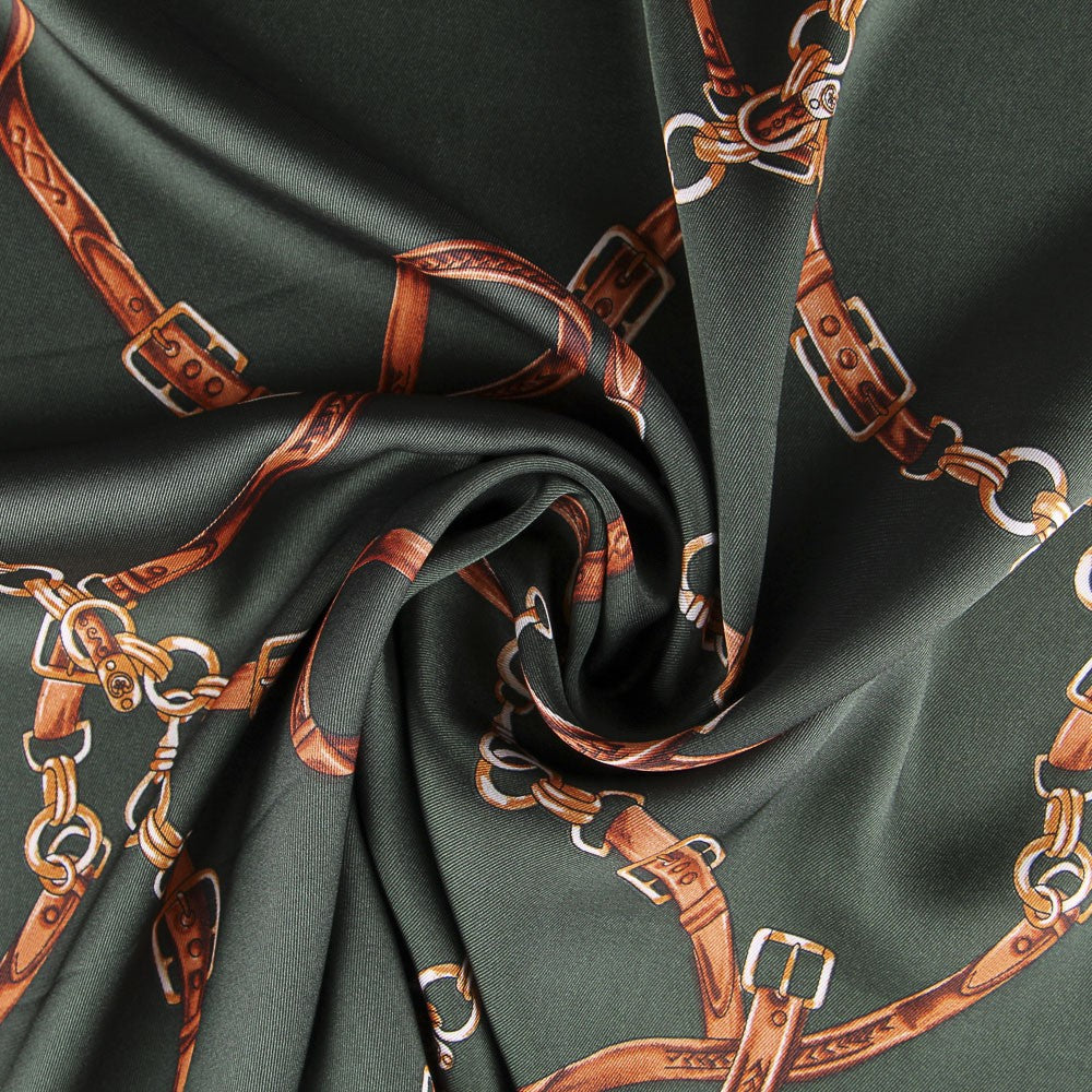 Hermés Flaschengrüner Satin - Ribes y Casals