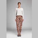 Satin Kimono Blumen Braun - Ribes y Casals