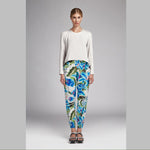 Satin Kimono Hibiskus Blau - Ribes y Casals