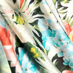 Satin Kimono Wildtürkis - Ribes y Casals