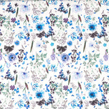 Satin Kimono Sommer Blau - Ribes y Casals