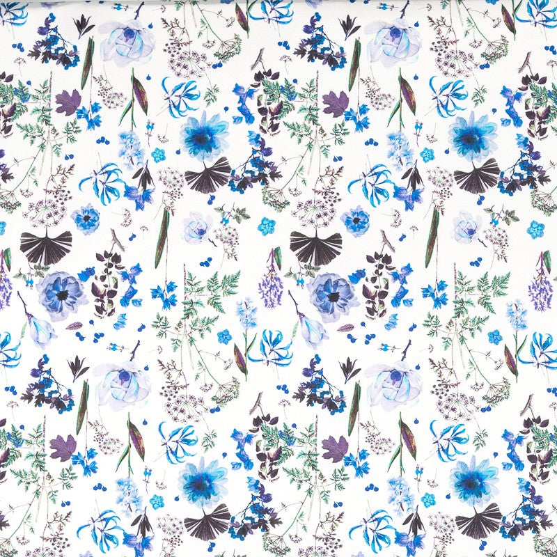 Satin Kimono Sommer Blau - Ribes y Casals
