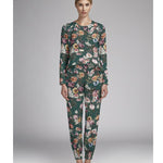 Satin Kimono Smaragdgrün - Ribes y Casals